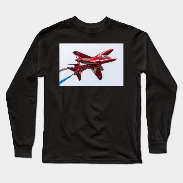 Red Arrows Pair Long Sleeve T-Shirt by aviationart